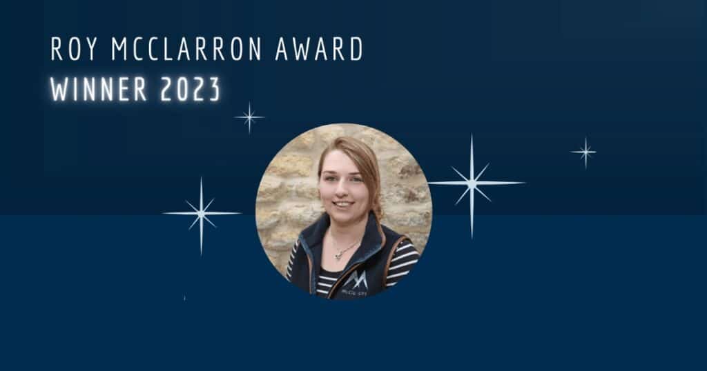 Congratulations to Becky Ward; 2023’s Roy McClarron Award Winner